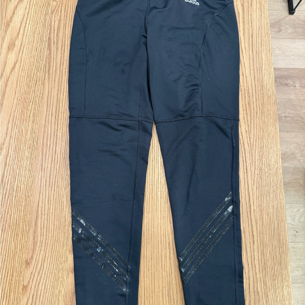Adidas Cold.Rdy Black Performance Leggings for Winter Weather Size Medium